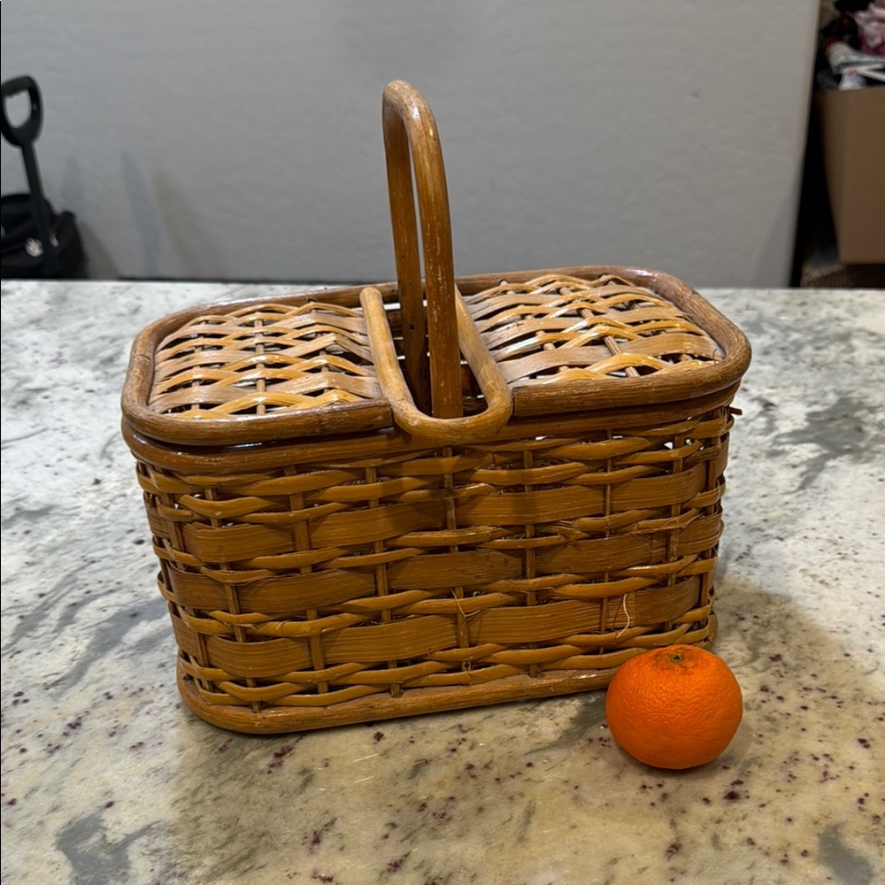 Woven Basket with Handle